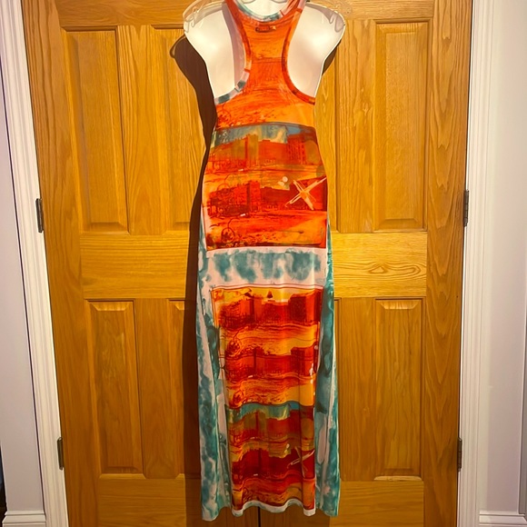 Vintage Jean Paul Gaultier Soliel Collection Double Mesh Maxi Dress - Picture 3 of 9